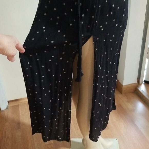 Bella Dahl Black Plaid 100% Rayon Lace Up Tank Dress XS - Picture 12 of 15